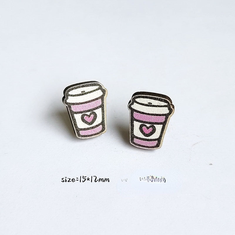 Wholesale Teacher's Day Wooden Earrings